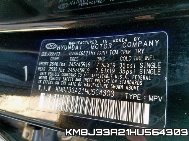 KM8J33A21HU564303 фото 2