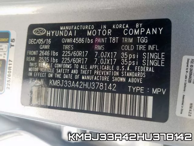 KM8J33A42HU378142 фото 2