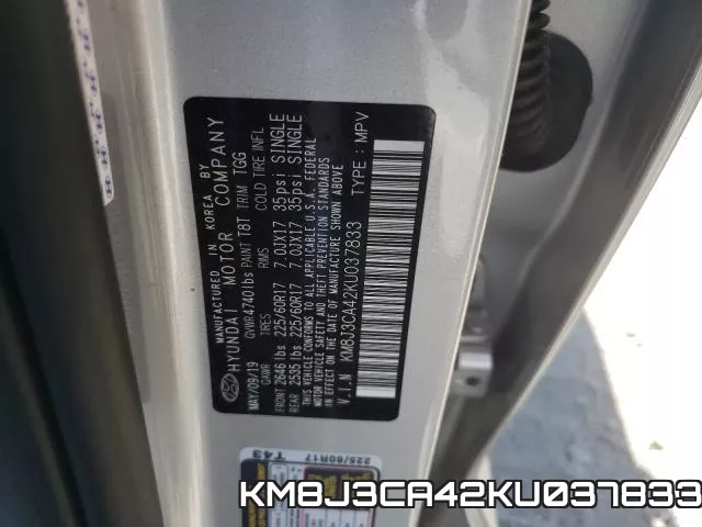 KM8J3CA42KU037833 фото 2