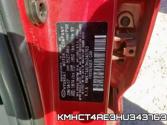KMHCT4AE3HU343763 фото 2