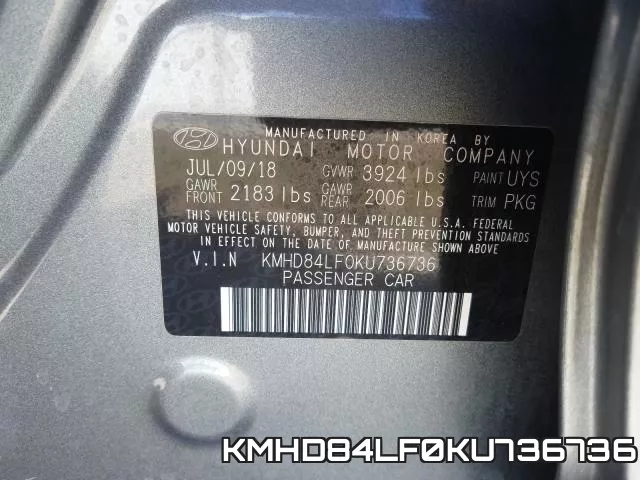 KMHD84LF0KU736736 фото 2