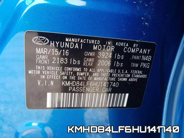 KMHD84LF6HU141740 фото 2