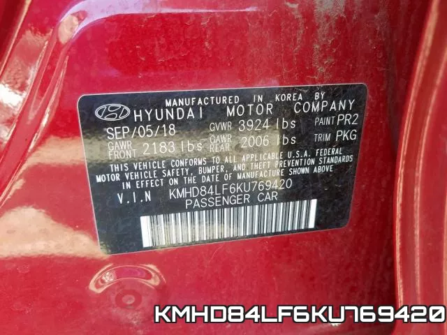 KMHD84LF6KU769420 фото 2