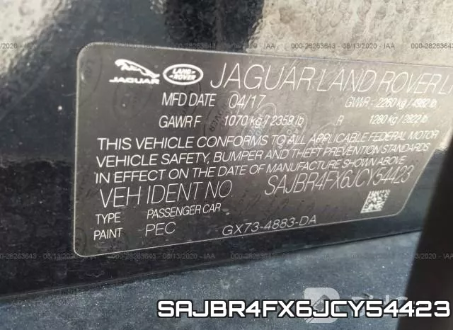 SAJBR4FX6JCY54423 фото 9