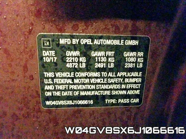 W04GV8SX6J1066616 фото 2