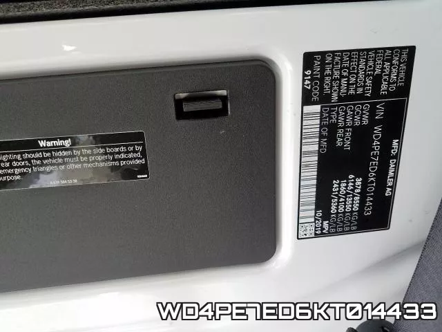 WD4PE7ED6KT014433 фото 2