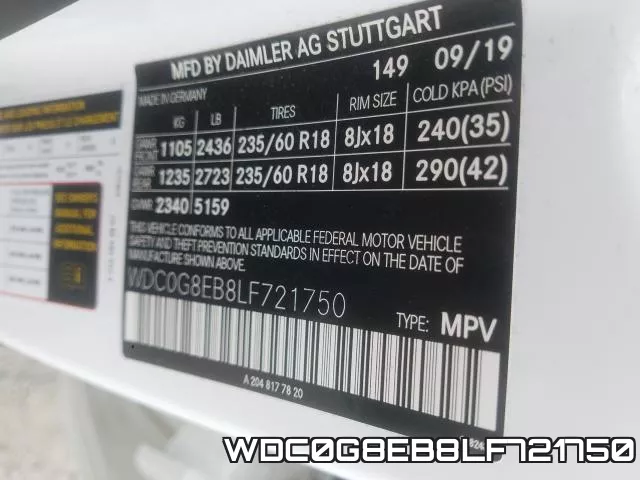 WDC0G8EB8LF721750 фото 2