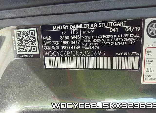 WDCYC6BJ5KX323693 фото 10