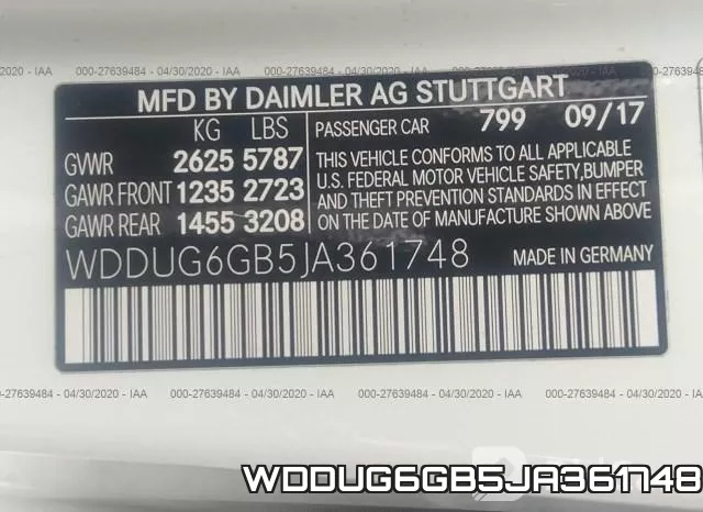 WDDUG6GB5JA361748 фото 10