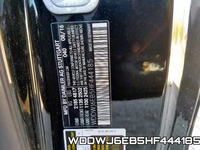 WDDWJ6EB5HF444185 фото 2