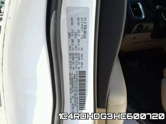 1C4RDHDG3HC600720 фото 2
