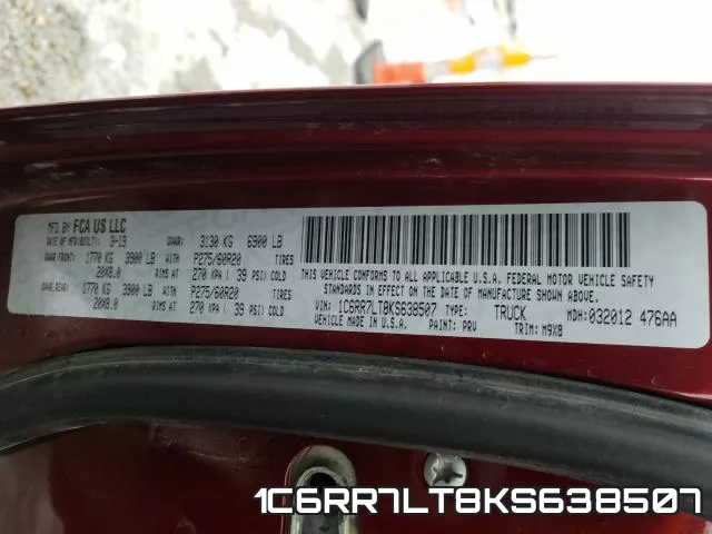 1C6RR7LT8KS638507 фото 2