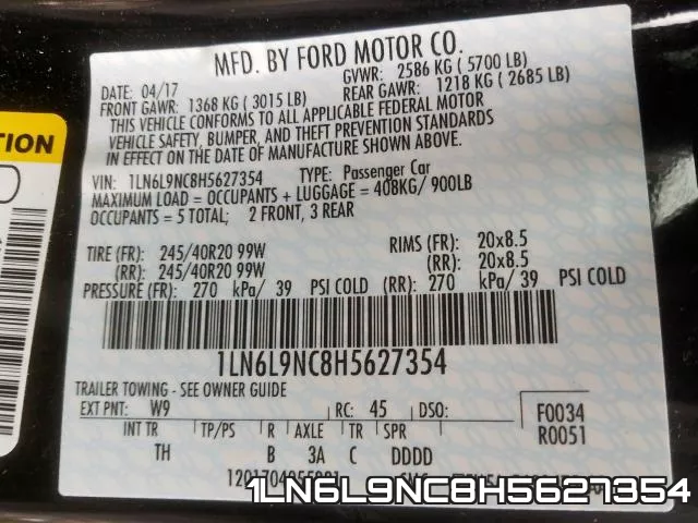 1LN6L9NC8H5627354 фото 2