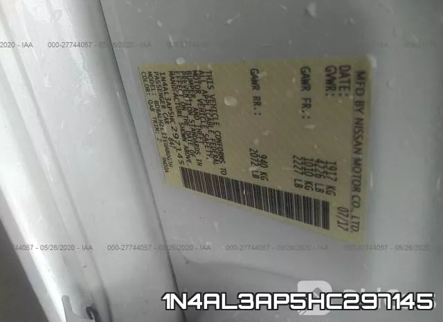 1N4AL3AP5HC297145 фото 10