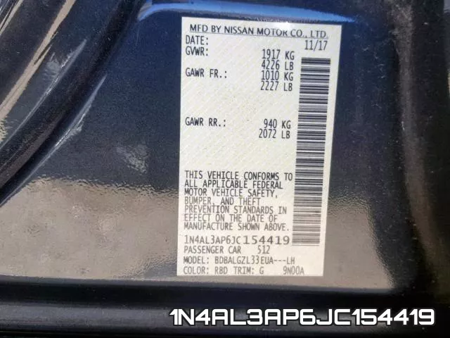 1N4AL3AP6JC154419 фото 2