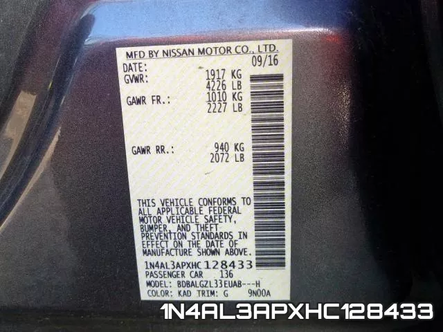 1N4AL3APXHC128433 фото 2
