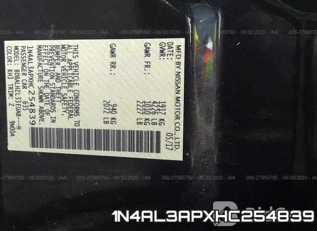 1N4AL3APXHC254839 фото 10