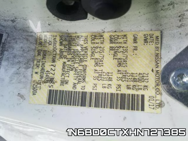 1N6BD0CTXHN727385 фото 2