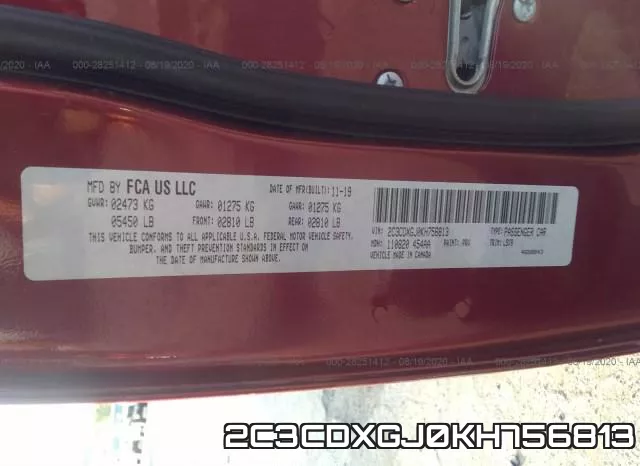 2C3CDXGJ0KH756813 фото 10