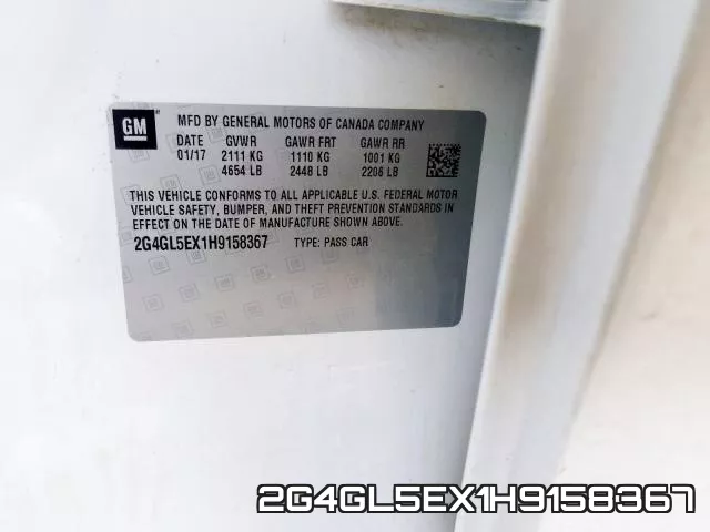 2G4GL5EX1H9158367 фото 2