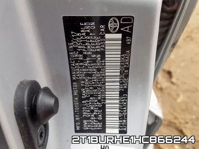 2T1BURHE1HC866244 фото 2