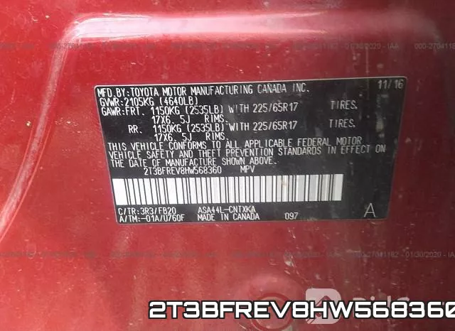2T3BFREV8HW568360 фото 10
