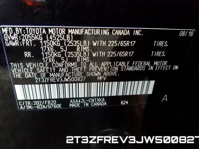 2T3ZFREV3JW500827 фото 2
