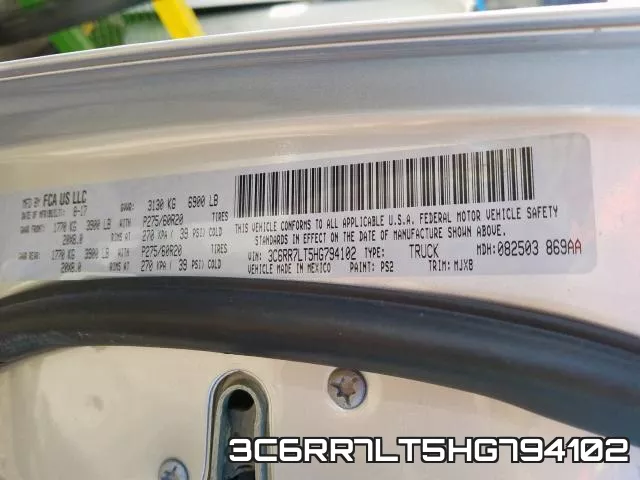 3C6RR7LT5HG794102 фото 2