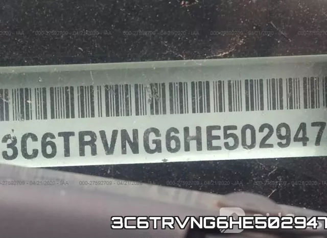 3C6TRVNG6HE502947 фото 10