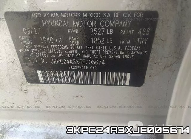 3KPC24A3XJE005674 фото 10