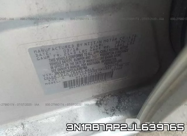 3N1AB7AP2JL639765 фото 10