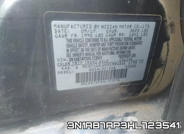 3N1AB7AP3HL723541 фото 10