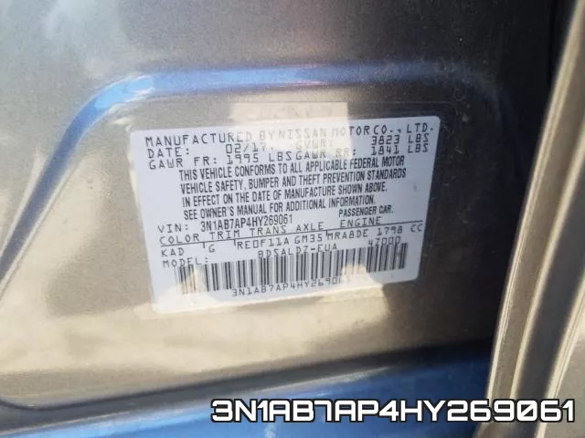 3N1AB7AP4HY269061 фото 2