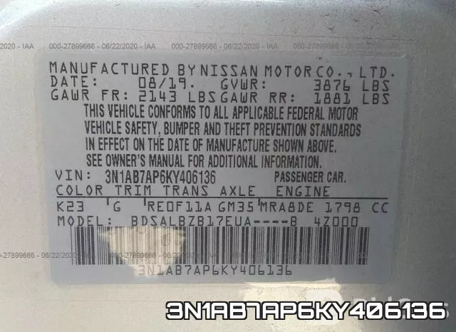 3N1AB7AP6KY406136 фото 10