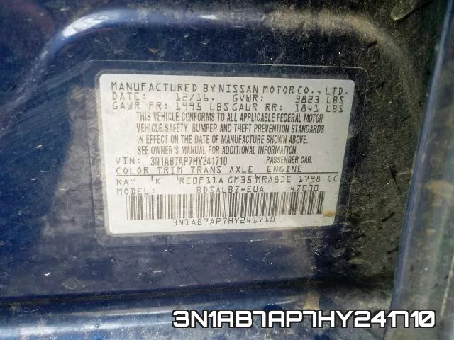 3N1AB7AP7HY241710 фото 2