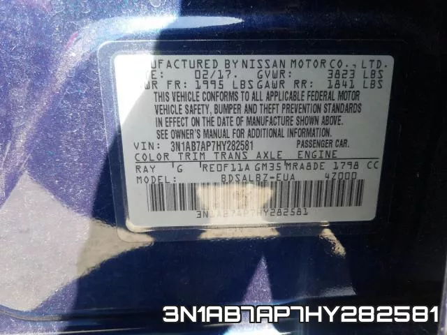 3N1AB7AP7HY282581 фото 2