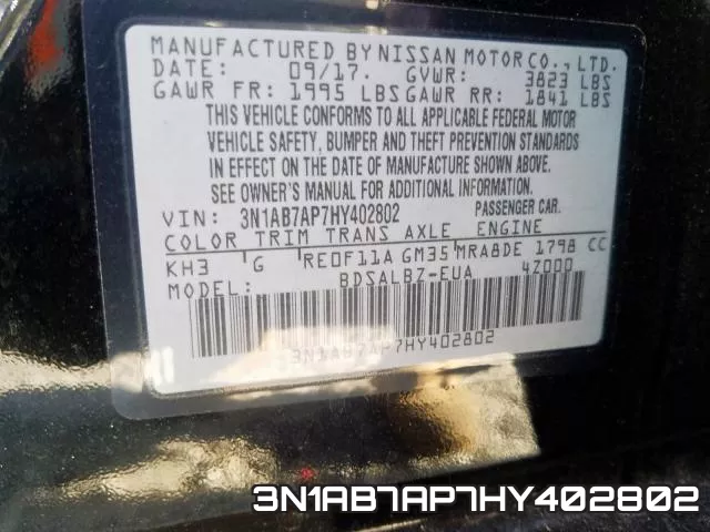 3N1AB7AP7HY402802 фото 2