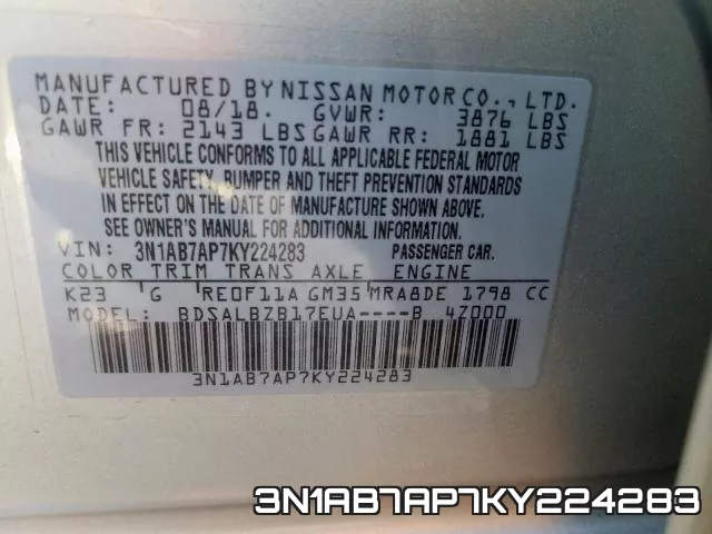 3N1AB7AP7KY224283 фото 2