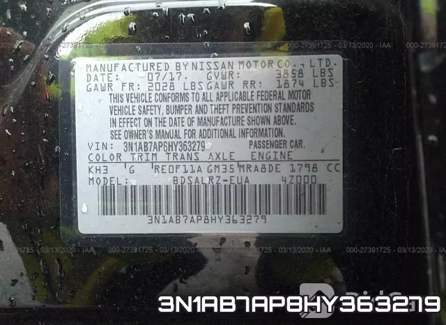 3N1AB7AP8HY363279 фото 10
