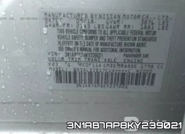 3N1AB7AP8KY239021 фото 10
