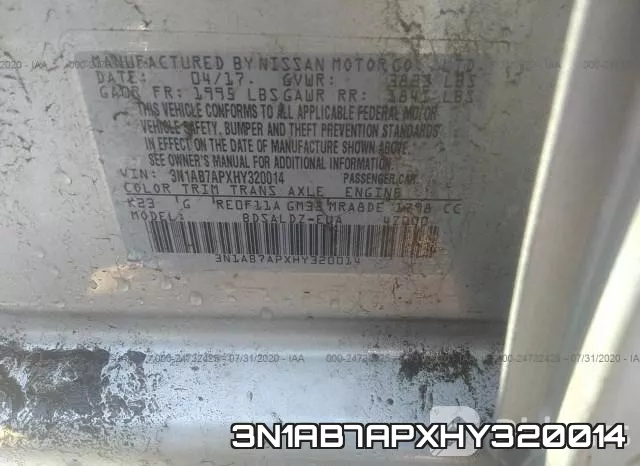 3N1AB7APXHY320014 фото 10