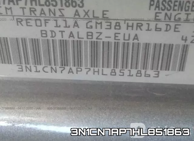 3N1CN7AP7HL851863 фото 10