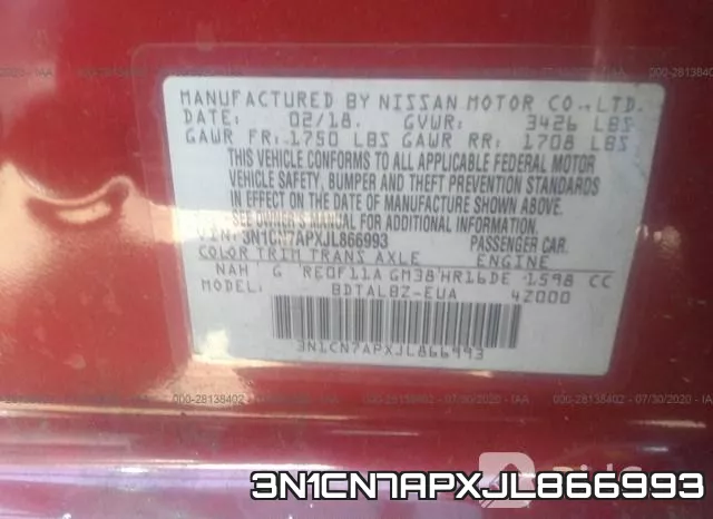 3N1CN7APXJL866993 фото 10
