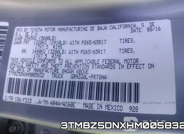 3TMBZ5DNXHM005832 фото 9