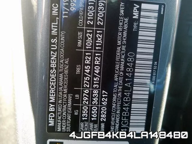 4JGFB4KB4LA148480 фото 2