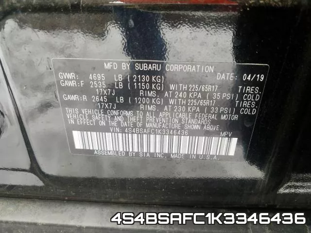 4S4BSAFC1K3346436 фото 2