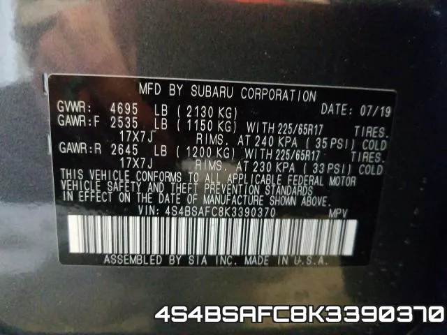 4S4BSAFC8K3390370 фото 2