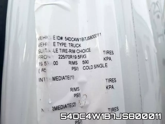 54DC4W1B7JS800011 фото 2