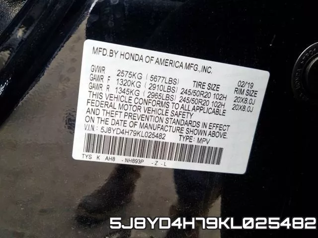 5J8YD4H79KL025482 фото 2