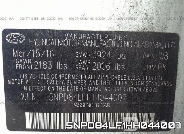5NPD84LF1HH044007 фото 10